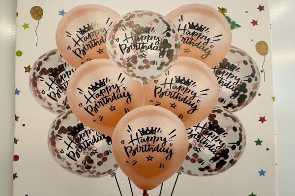 Set of birthday balloons 10